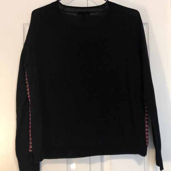 J.Crew Tweed Front Merino Wool Sweater - Picture 2 of 5